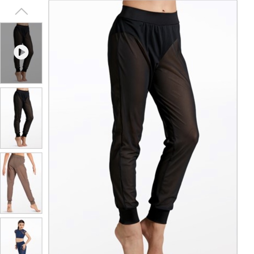 Mesh dance pants